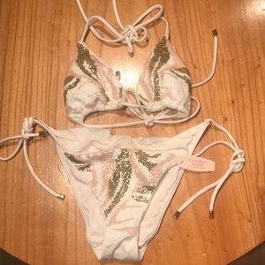 NWT Victoria’s Secret sequin bikini size xs